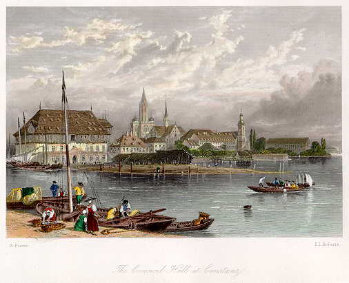 Germany, Constanz Council Hall, 1858