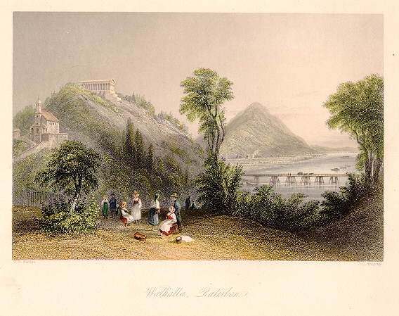 Germany, Walhalla, Ratisbon, 1844