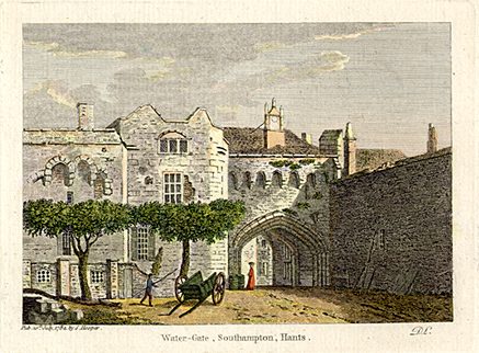 Hampshire, Water Gate, Southampton, 1789