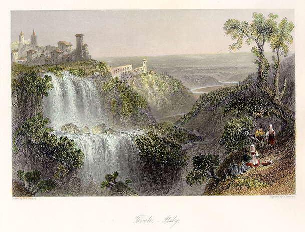 Italy, Tivoli, 1850