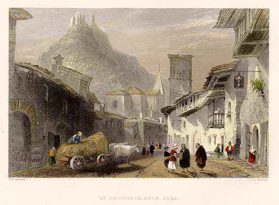 Italy, St. Ambrogio, near Susa, 1836