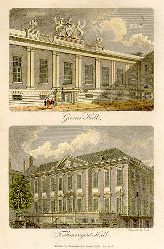 London, Grocers & Fishmongers Halls, 1811
