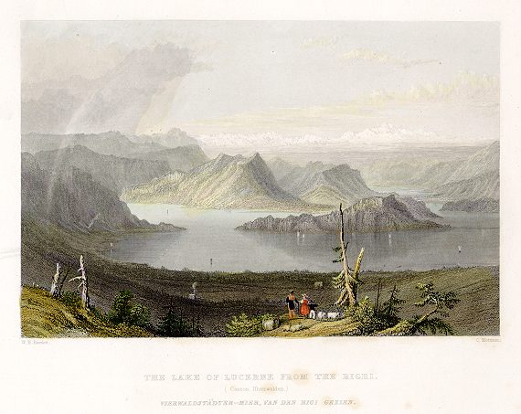 Switzerland, Lake Lucerne, 1838