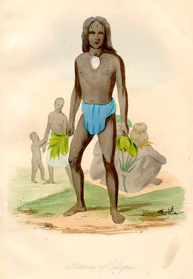 Pacific, Solomon Islands, Natives of Tikopia, 1855