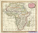 historical digital map of africa in 1806