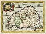 digital historical map of ceylon, 1676