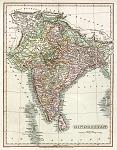 digital download antique map of Hindoostan (India) in 1824