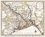 digital download antique map of bengal and ganges, india