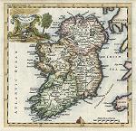 download decorative antique map of ireland in 1772 