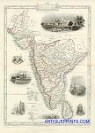 digital download antique map of india in 1851