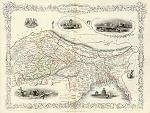 digital download antique map of north india in 1851