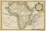 historical digital map of africa in 1762