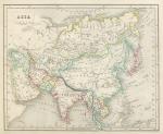 digital download antique historical map of asia in 1846