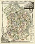 digital download of historical antique map of lincolnshire, 19th century