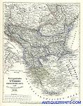 digital antique map of the balkans in 1850