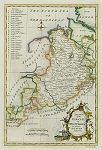 digital antique map of westphalia in 1773
