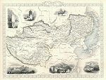 digital download tibet and mongolia map by Tallis