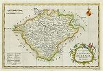 digital antique map of bohemia in 1773