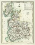 digital download of historical antique map of Lancashire in 1807