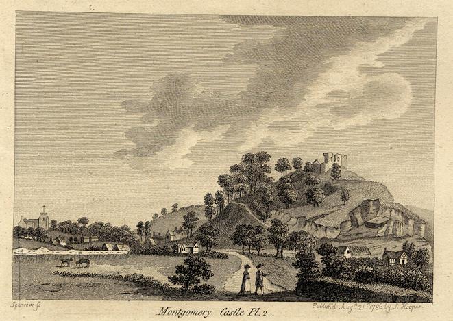 Wales, Montgomery Castle, 1786