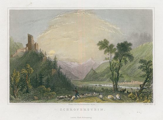 Austria, Tyrol, Schroferstein, 1840