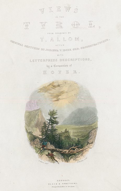 Austria, Tyrol view, title page, 1840