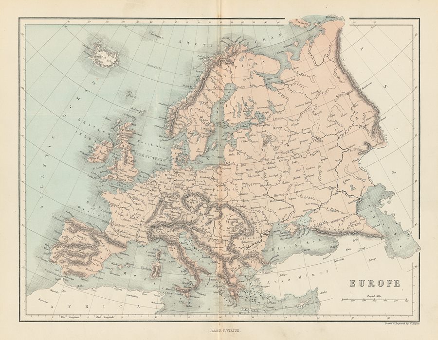 Old Maps Of Europe - United States Map