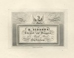 Cheltenham, Trade Advert, H.Sissons, Chemist, 1826